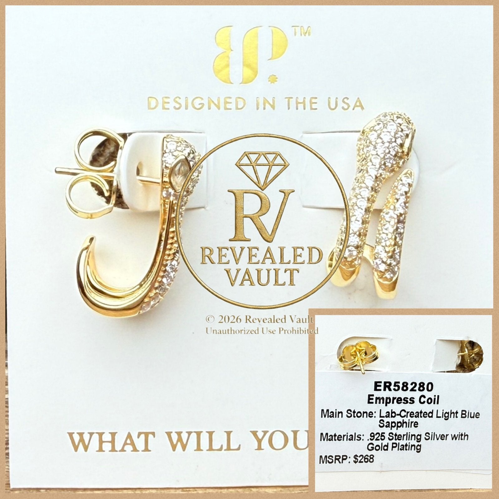 Empress Coil - Sterling Club Vermeil