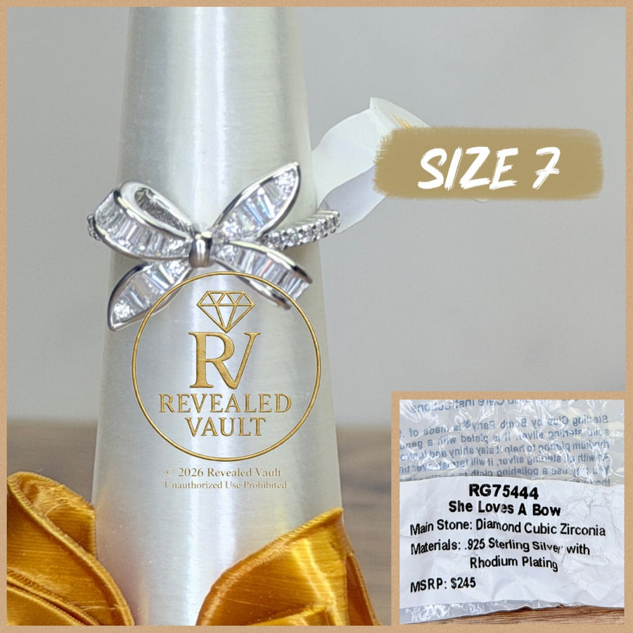 She Loves A Bow - Size 7 - Sterling Club