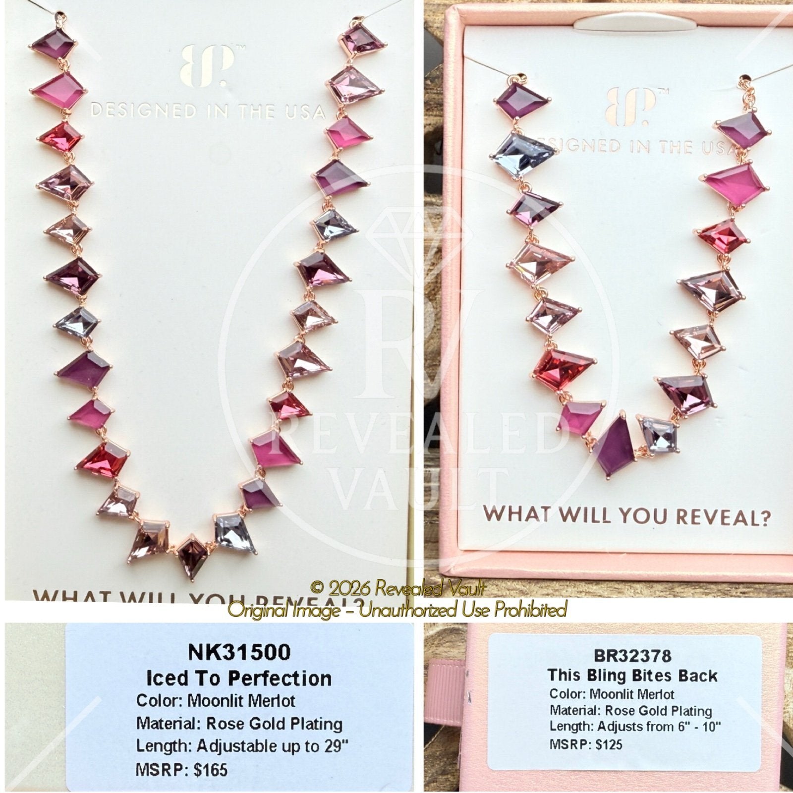 Iced To Perfection & The Bling Bites Back - Moonlit Merlot - Holiday Jewel Candy