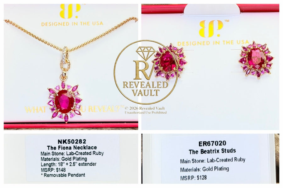 The Fiona Necklace & The Beatrix Studs - July Birthday 2026