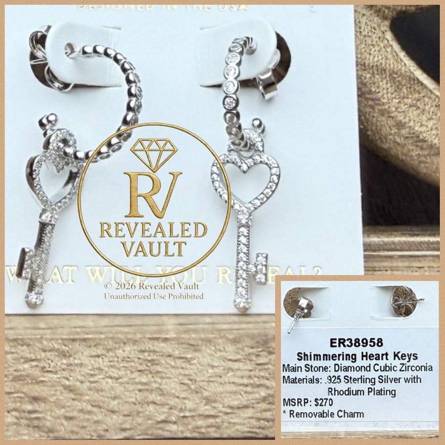 Shimmering Heart Keys - Sterling Club