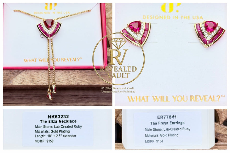 The Eliza Necklace & The Freya Earrings - July Birthday 2026