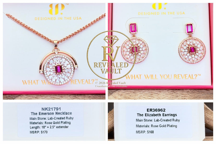 The Emerson Necklace & The Elizabeth Earrings - July Birthday 2026