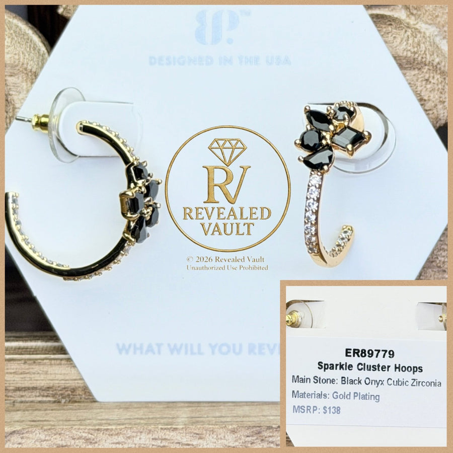 Sparkle Cluster Hoops - OG