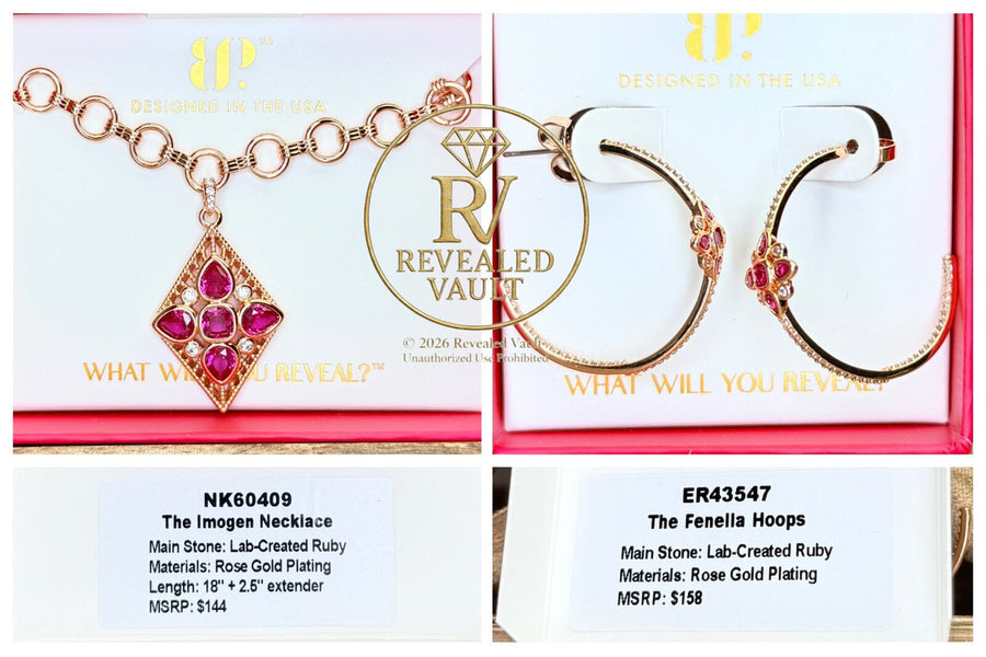 The Imogen Necklace & The Fenella Hoops - July Birthday 2026
