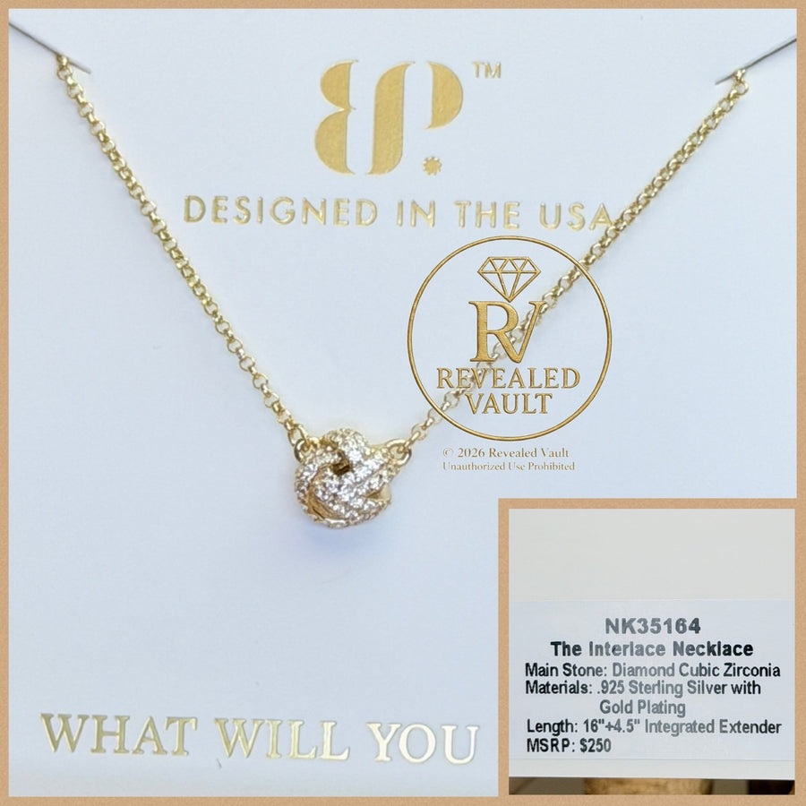 The Interlace Necklace - Sterling Club Vermeil