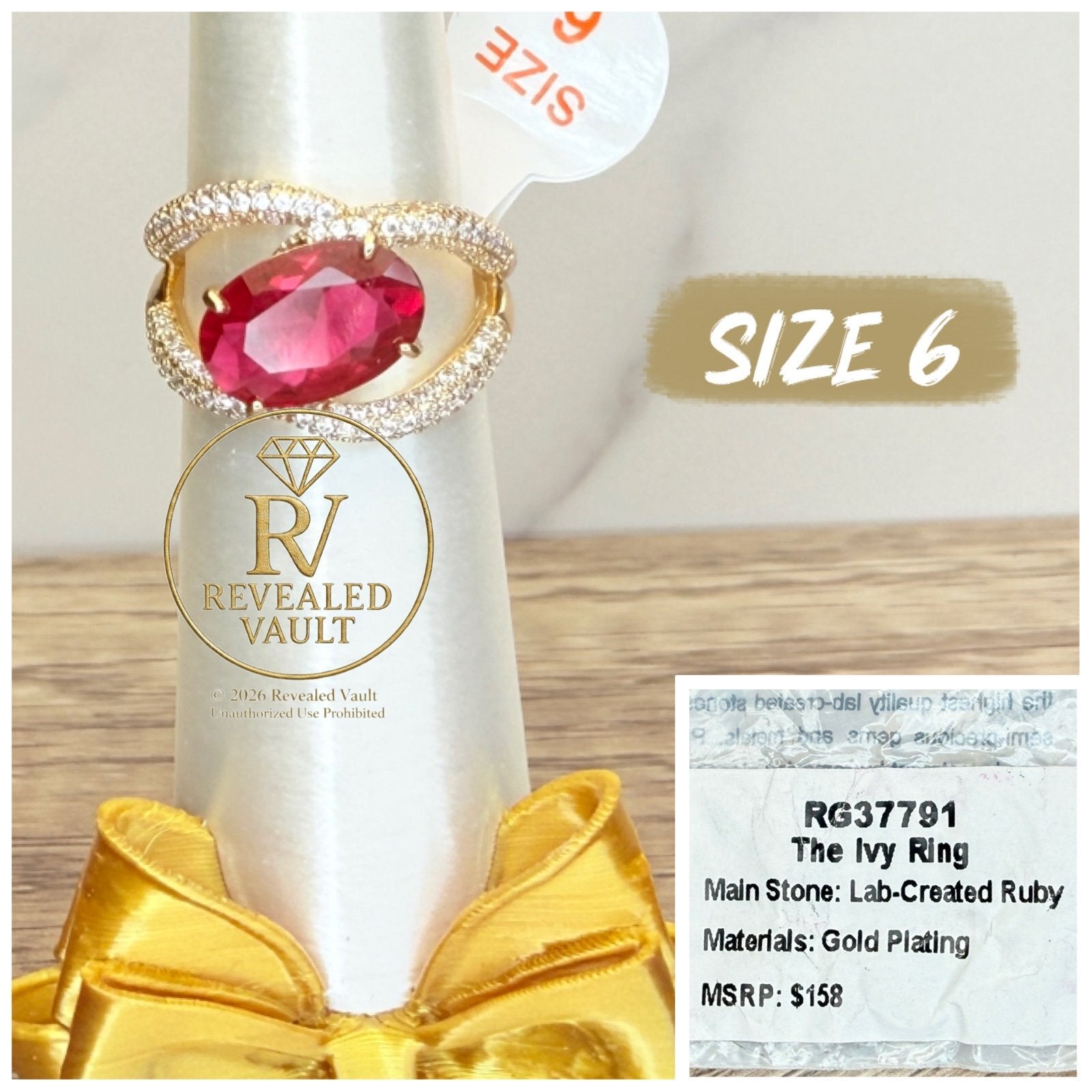 The Ivy Ring - Size 6 - July Birthday 2026