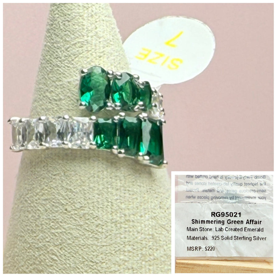 Shimmering Green Affair - Size 7 - May Birthday 2025