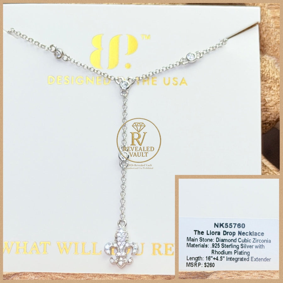 The Liora Drop Necklace - Sterling Club