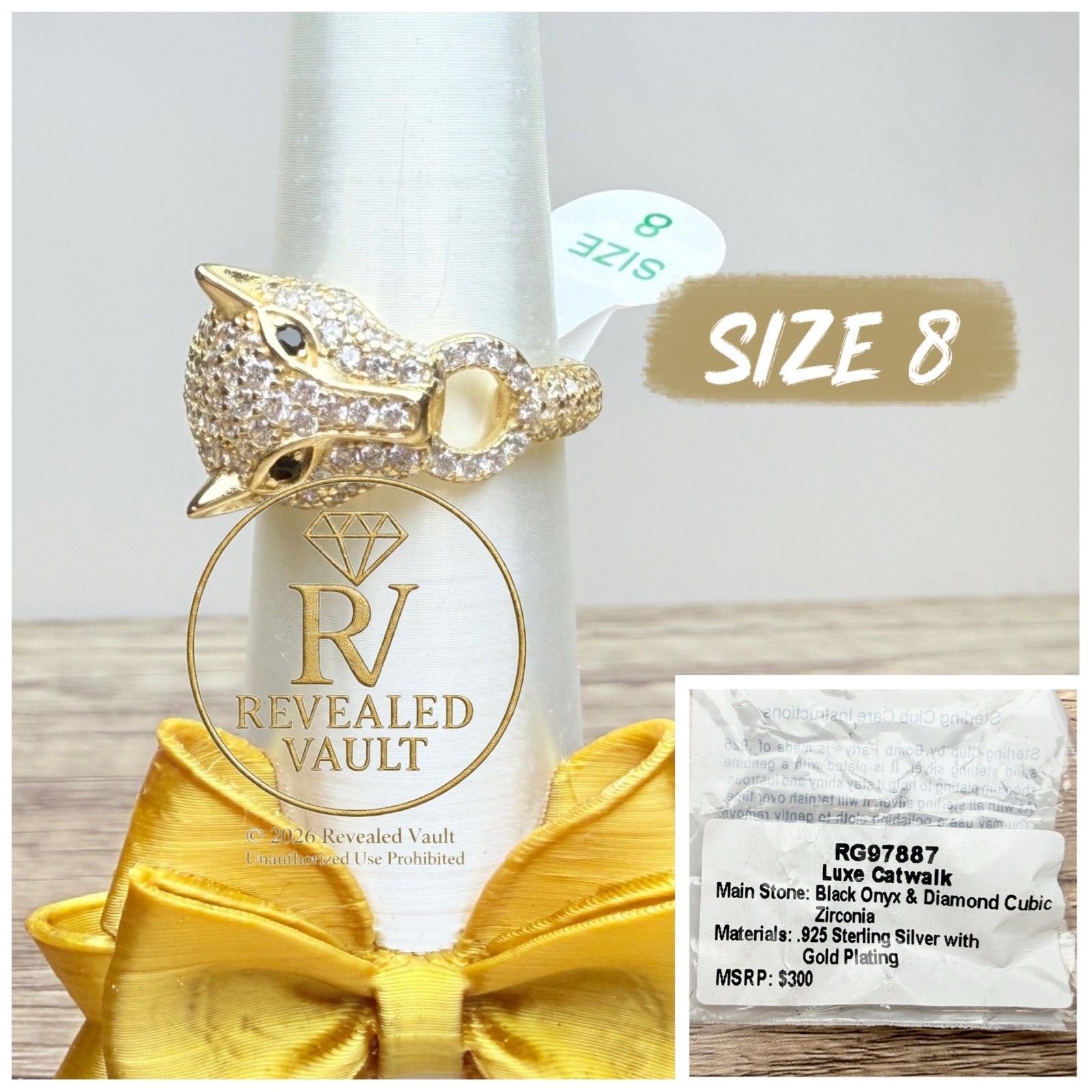 Luxe Catwalk - Size 8 - Sterling Club Vermeil