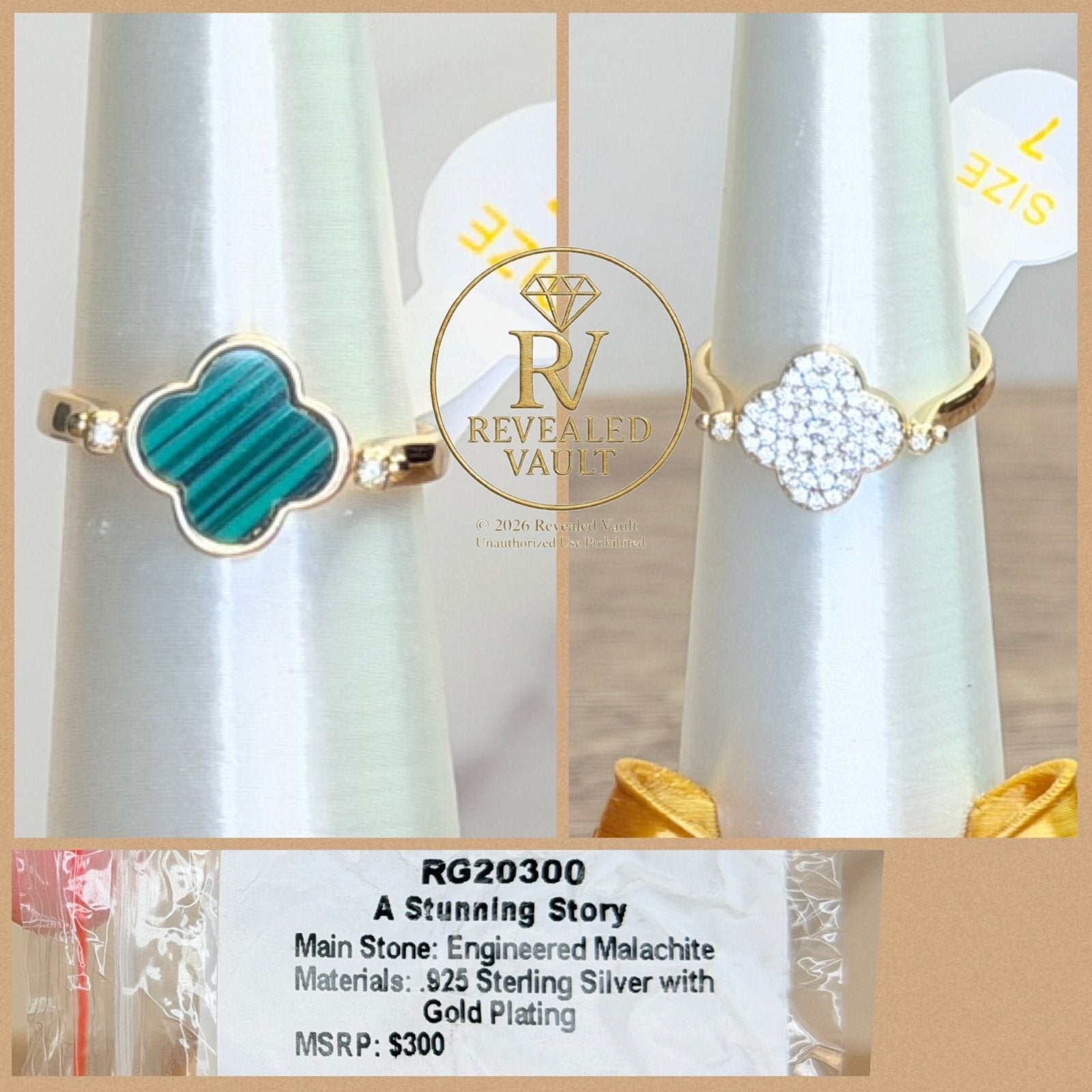 A Stunning Story - Size 7 - Sterling Club Vermeil