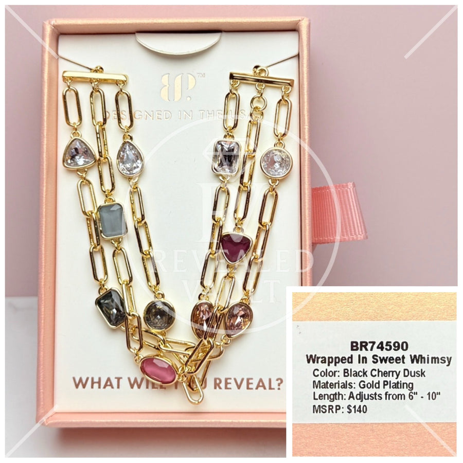 Wrapped in Sweet Whimsy - Black Cherry Dusk - Holiday Jewel Candy