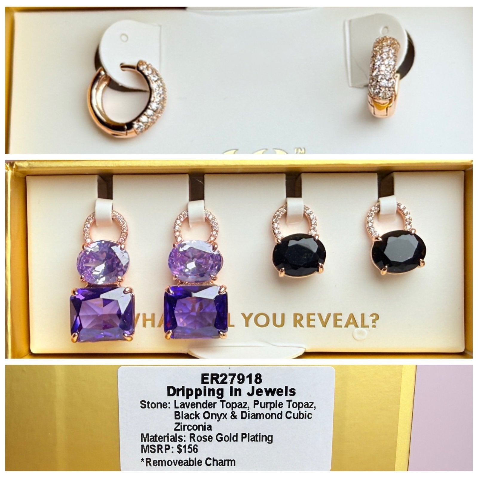 Dripping In Jewels - Charming Hoops