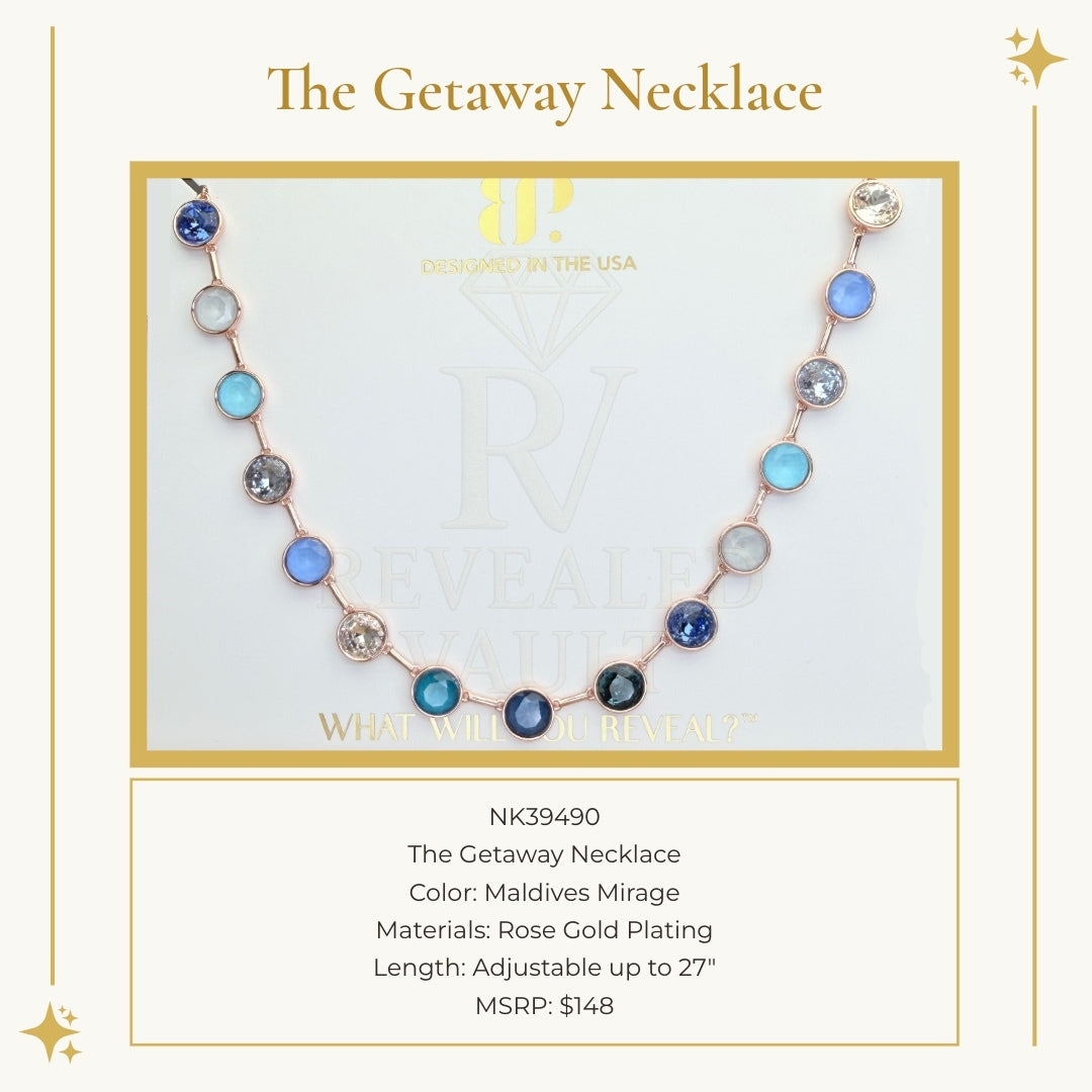 The Getaway Necklace - Maldives Mirage - Jewel Candy Destinations 2026