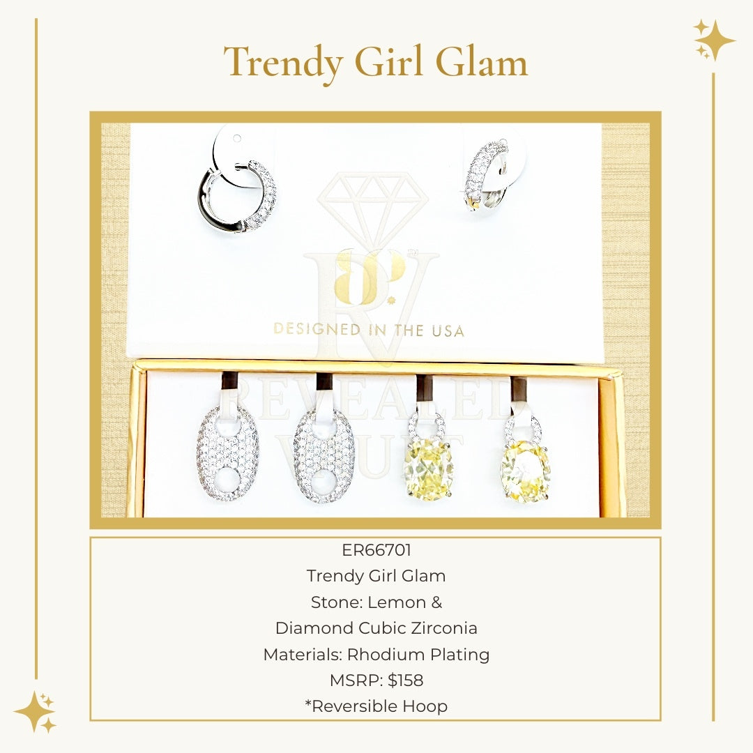 Trendy Girl Glam - Charming Hoops