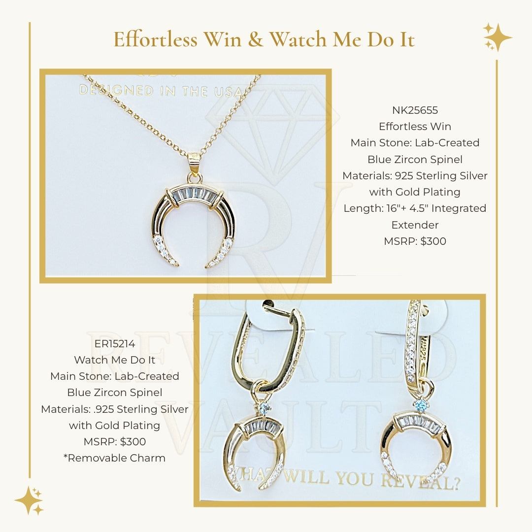 Effortless Win & Watch Me Do It - Sterling Club Vermeil