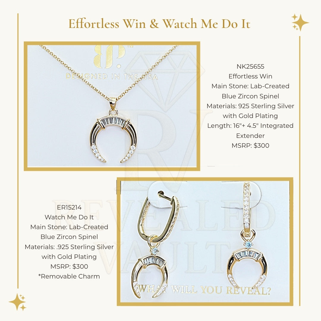 Effortless Win & Watch Me Do It - Sterling Club Vermeil