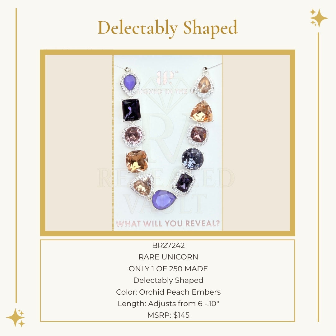 Delectably Shaped Rare Unicorn - Orchid Peach Embers -  Holiday Jewel Candy