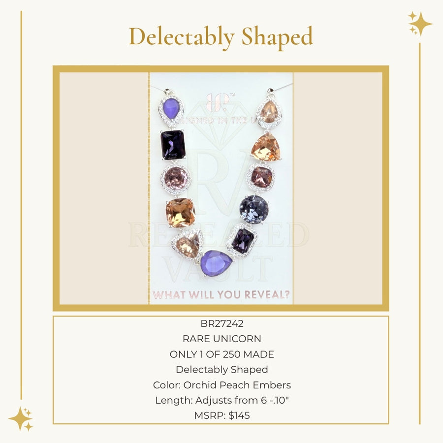 Delectably Shaped Rare Unicorn - Orchid Peach Embers -  Holiday Jewel Candy