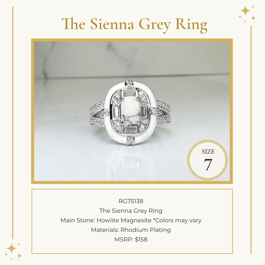 The Sienna Grey Ring - Size 7 - OG