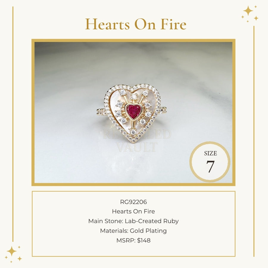 Hearts On Fire - Size 7 - July Birthday 2026