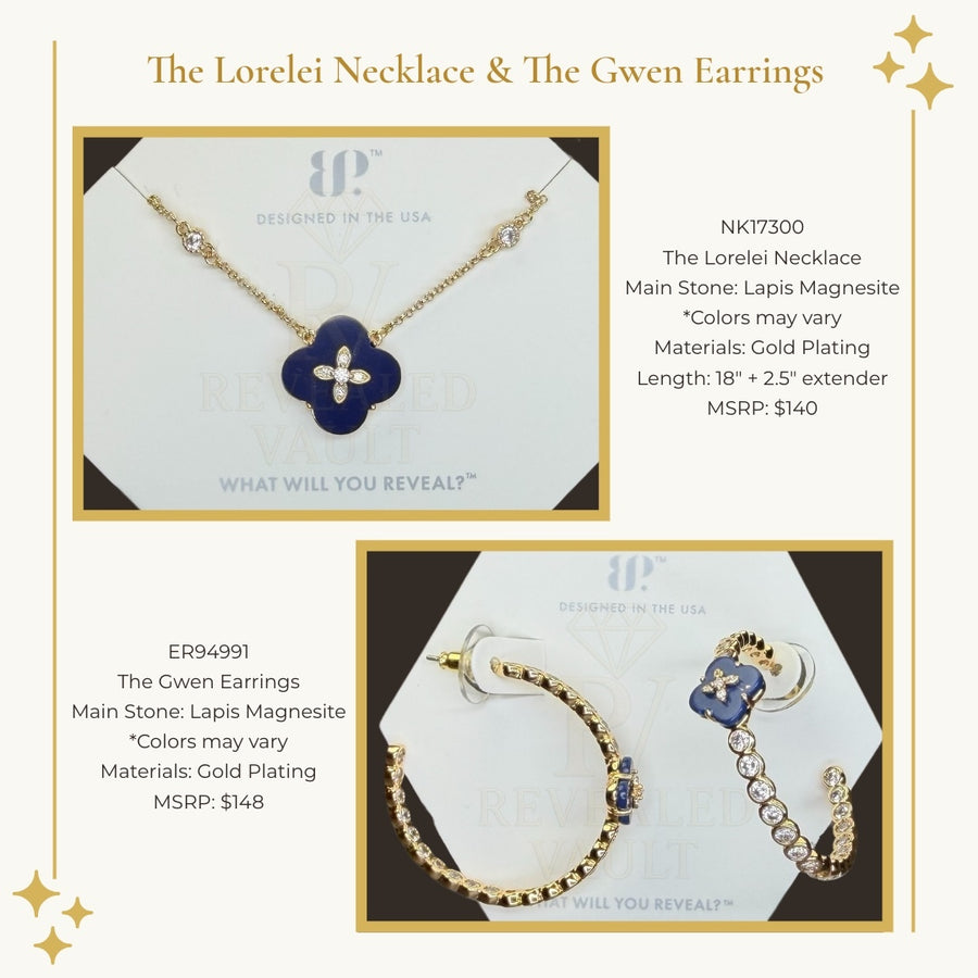The Lorelei Necklace & The Gwen Earrings - OG