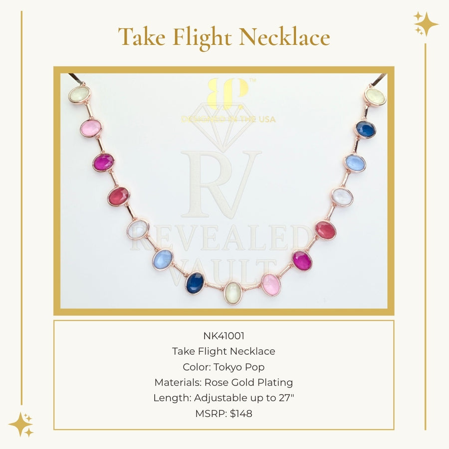 Take Flight Necklace - Tokyo Pop - Jewel Candy Destinations 2026