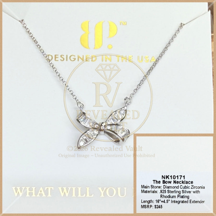 The Bow Necklace - Sterling Club