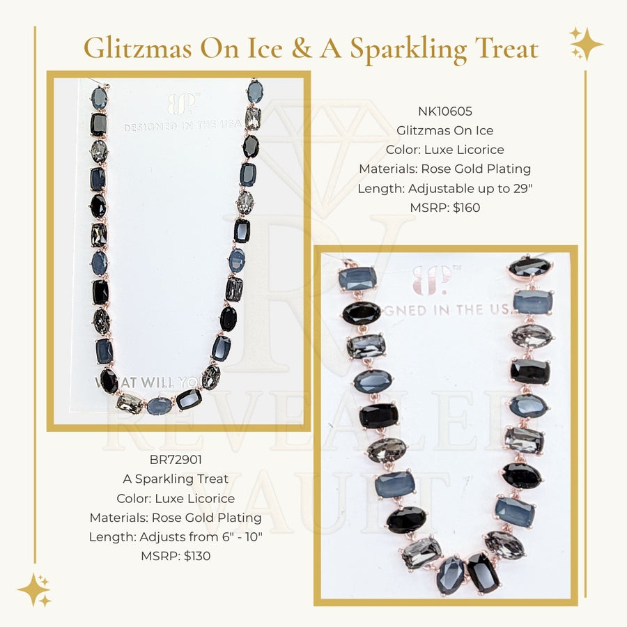 Glitzmas On Ice & Crystallized Ice - Luxe Licorice - Holiday Jewel Candy