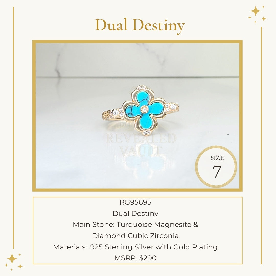 Dual Destiny - Size 7 - Sterling Club Vermeil
