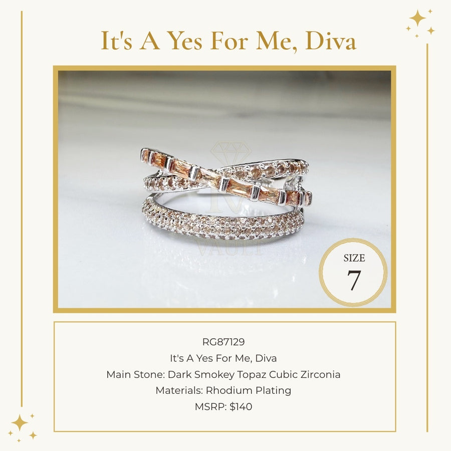 It's A Yes For Me, Diva - Size 7 - OG