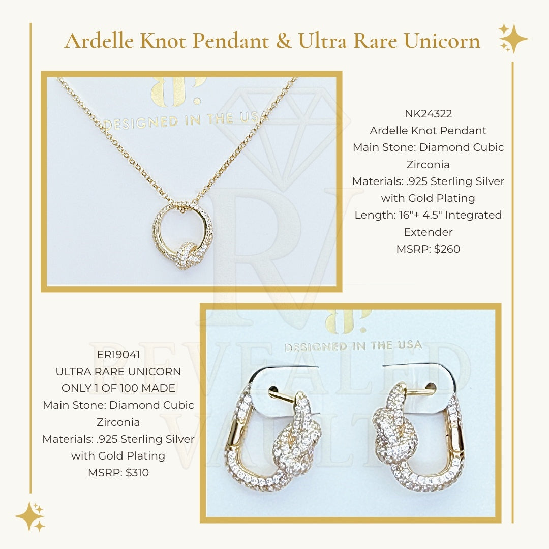 Ardelle Knot Pendant & Ultra Rare Unicorn - Sterling Club Vermeil
