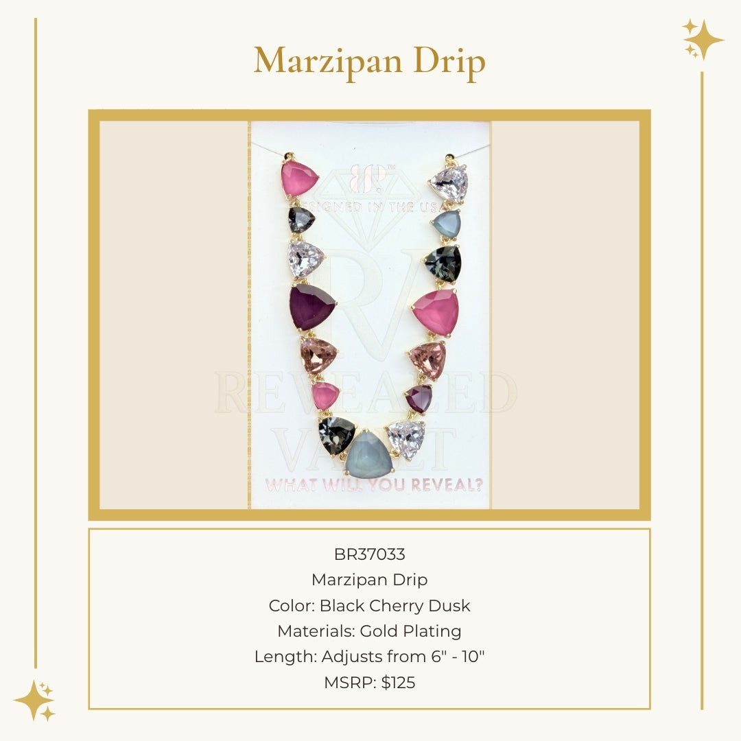 Marzipan Drip -Black Cherry Dusk - Holiday Jewel Candy