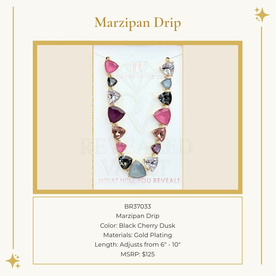 Marzipan Drip -Black Cherry Dusk - Holiday Jewel Candy
