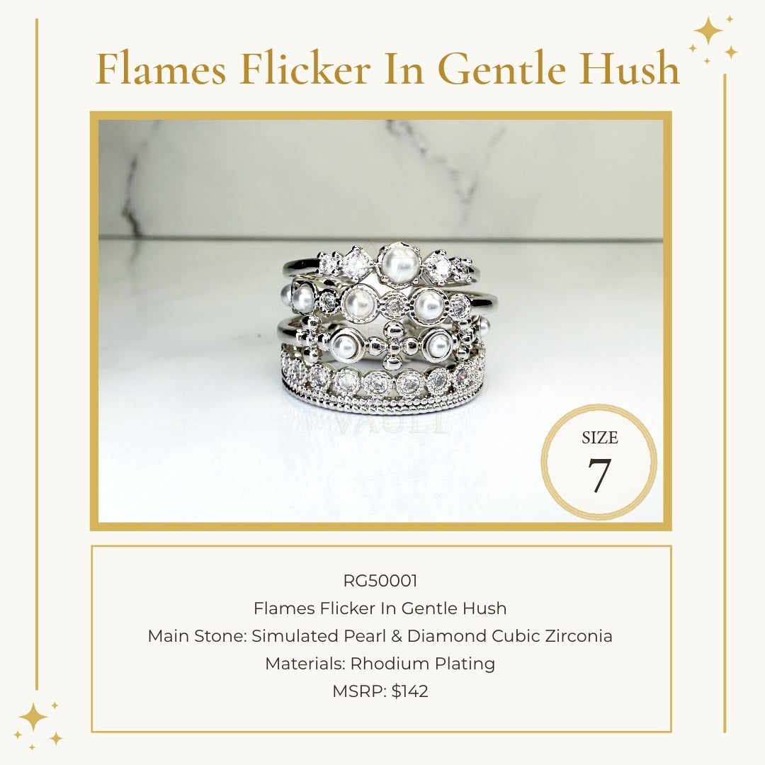 Flames Flicker In Gentle Hush - Size 7 - Delicates