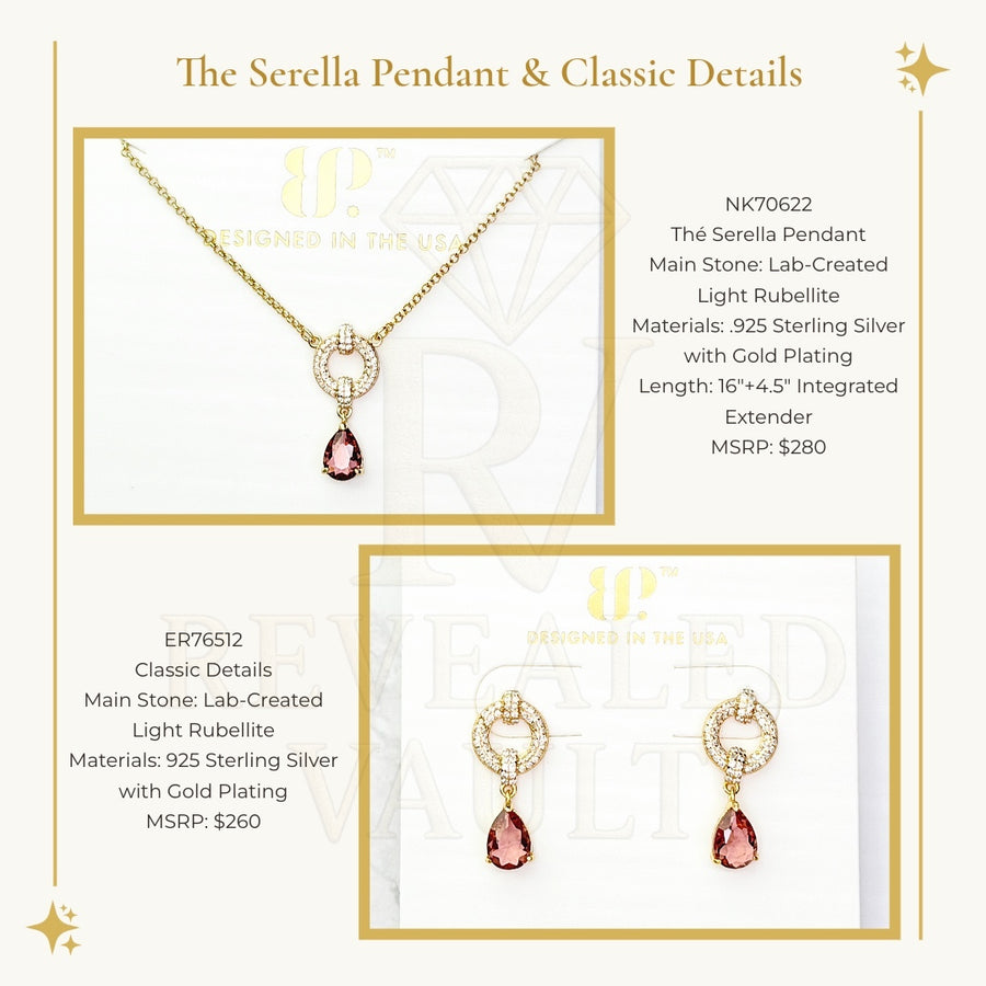 The Serella Pendant & Classic Details - Sterling Club Vermeil