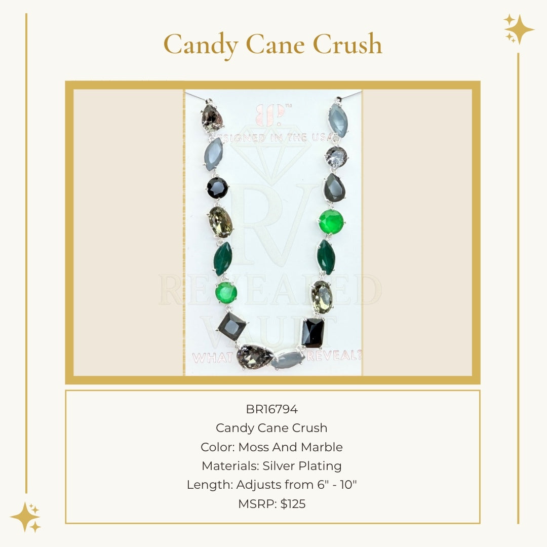 Candy Cane Crush - Moss and Marble - Holiday Jewel Candy