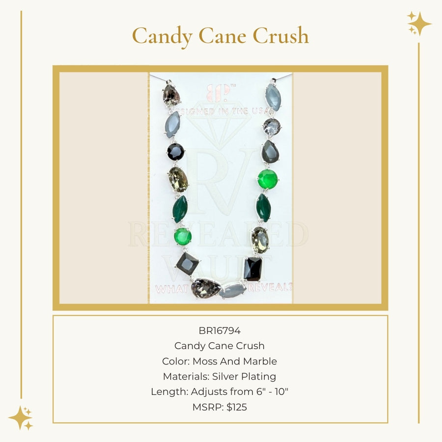 Candy Cane Crush - Moss and Marble - Holiday Jewel Candy