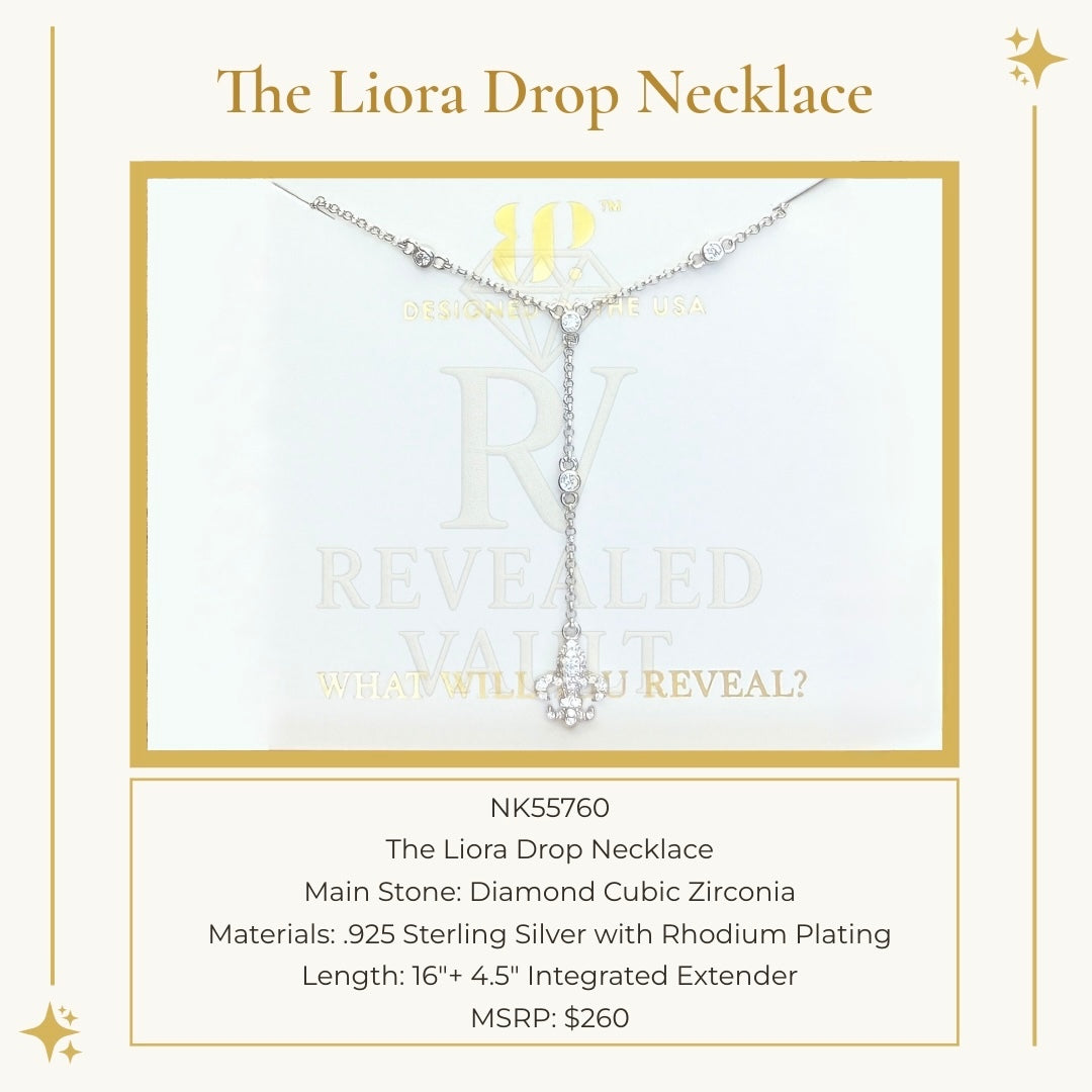 The Liora Drop Necklace - Sterling Club