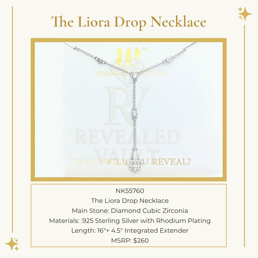 The Liora Drop Necklace - Sterling Club