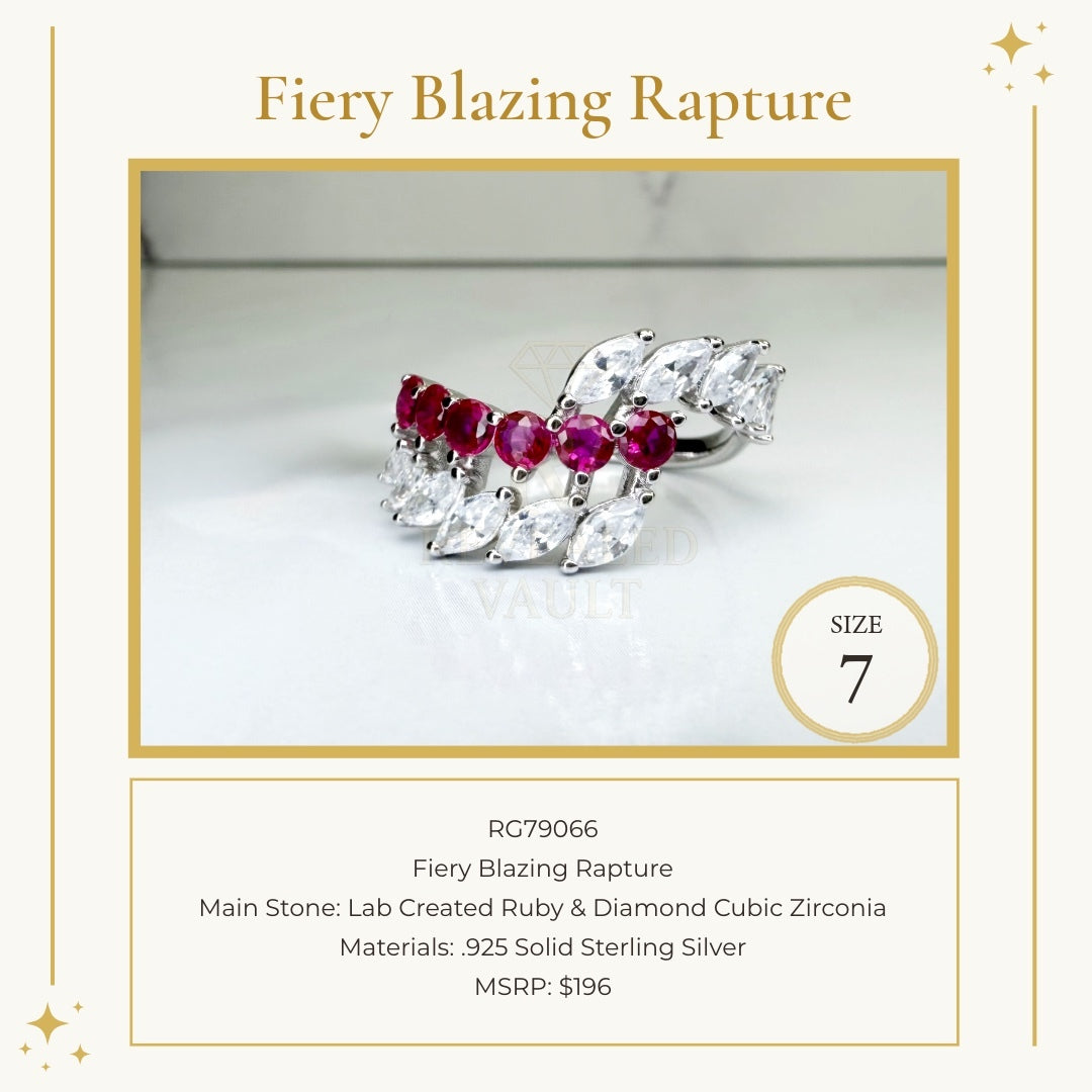 Fiery Blazing Rapture - Size 7 - July Birthday 2025