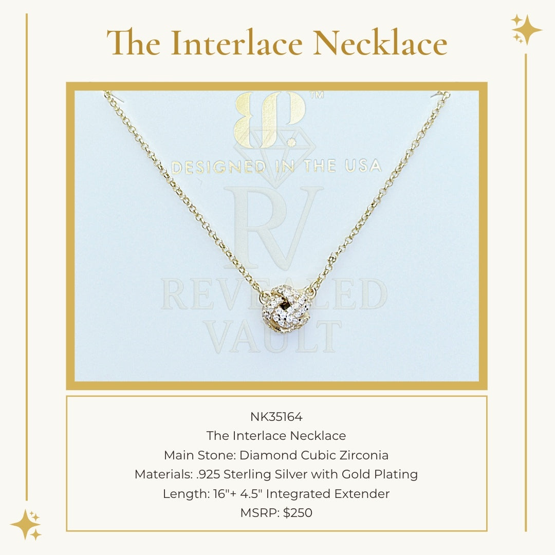 The Interlace Necklace - Sterling Club Vermeil