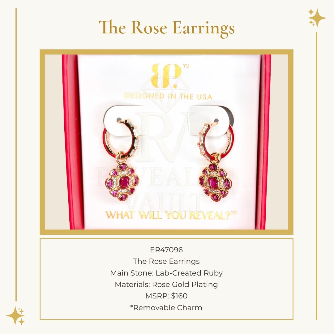 The Rose Earrings - July Birthday 2026