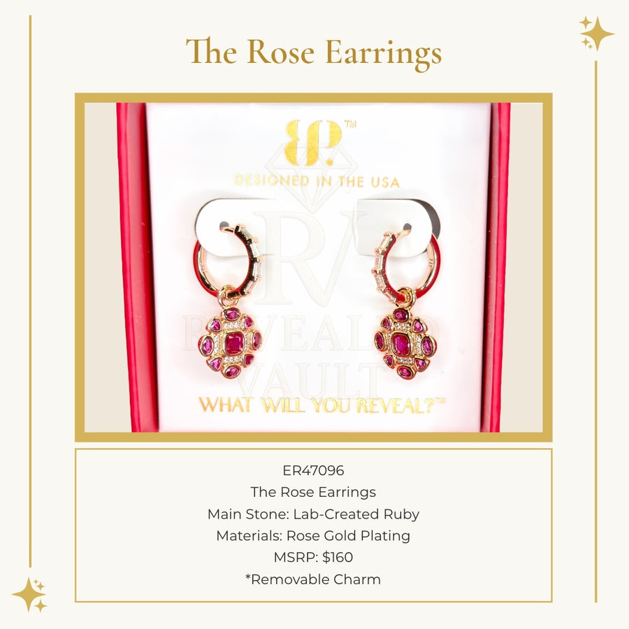 The Rose Earrings - July Birthday 2026