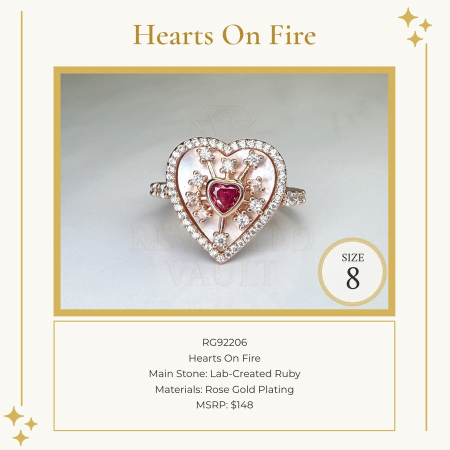 Hearts On Fire - Size 8 - July Birthday 2026