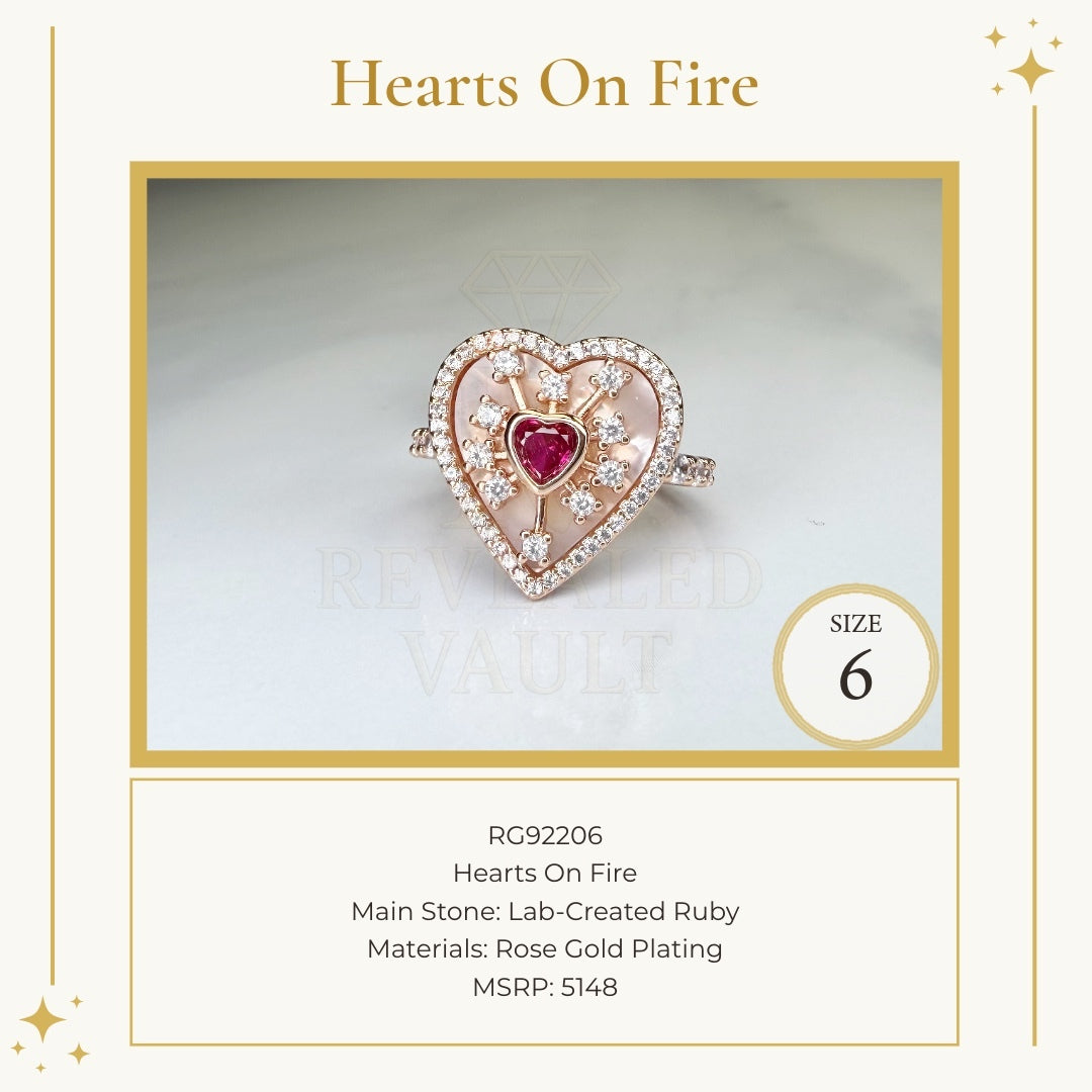 Hearts On Fire - Size 6 - July Birthday 2026