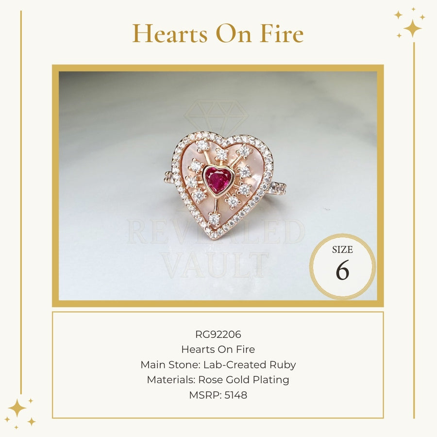 Hearts On Fire - Size 6 - July Birthday 2026