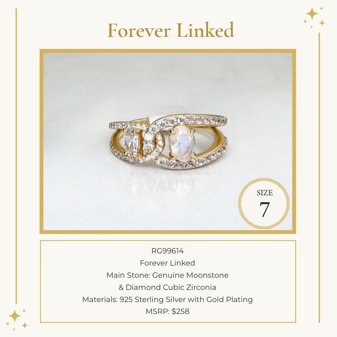 Forever Linked - Size 7 - Sterling Club Vermeil