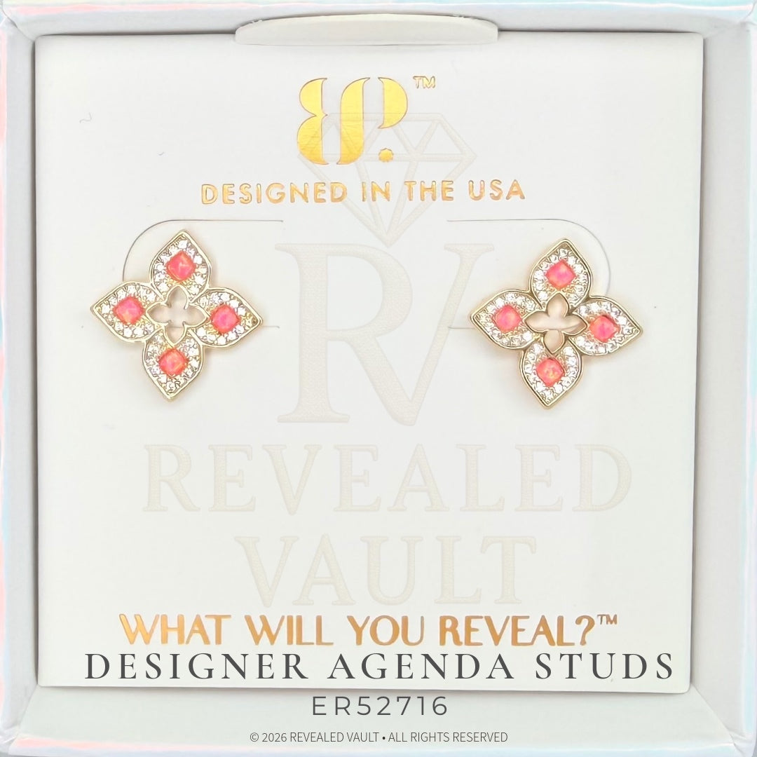 Designer Agenda Studs - October Birthday 2026