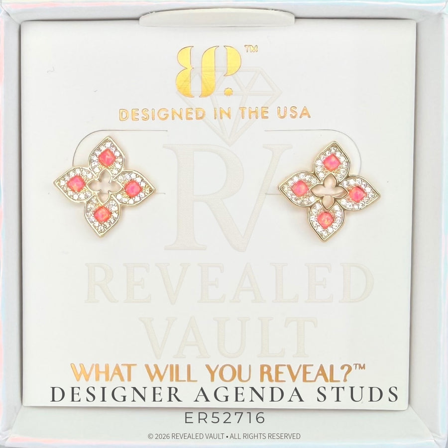 Designer Agenda Studs - October Birthday 2026